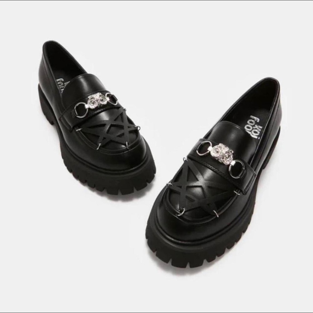 Koi Footwear Silent Dusk Owl Pentagram Loafers